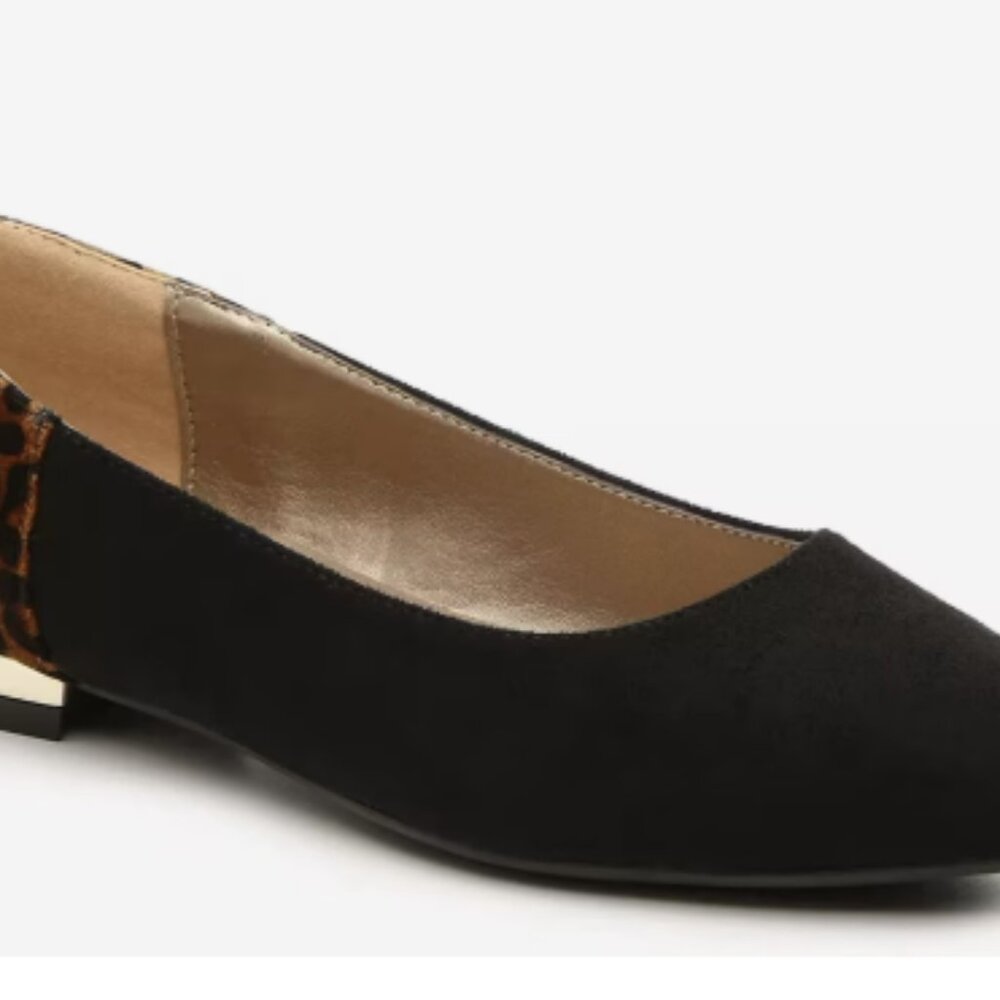 Black and Leopard Bellini Flat - New in the Box Size 12